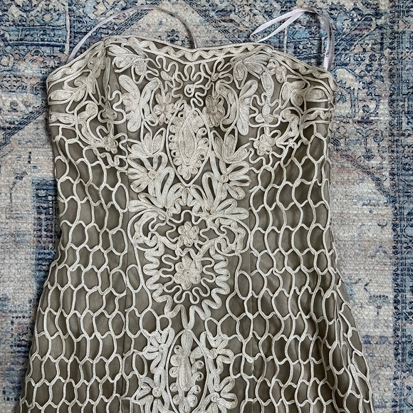 Sue Wong Strapless Embroidered Cocktail Dress - Picture 6 of 9